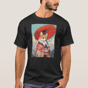 Corgi Kimono Funny Dog Geisha T-Shirt