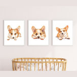 Corgi Kinderzimmer Deco, Corgi Wall Art Bilderwand Sets<br><div class="desc">Mit unserer bezaubernden Corgi Wall Art können Sie Ihre Zuhause besser dekor machen. Mit einem fröhlichen Corgi mit ausdrucksvollen Augen und flauschigem Mantel verleiht dieses Kunstwerk jedem Zimmer eine Touch von Laune und Freude. Die lebhaften Farben und die detaillierte Abbildung machen es zu einem herausragenden Stück, das sich perfekt für...</div>