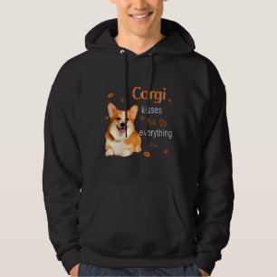 Corgi Kisses Fix Alles 1249 Hoodie