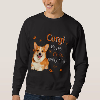 Corgi Kisses Fix Alles 1249 Sweatshirt