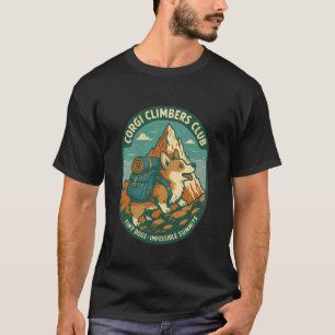 Corgi-Kletterer-Club Winzige Hunde Vintage Große G T-Shirt