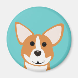 Corgi-Kunst-Magnet Magnet
