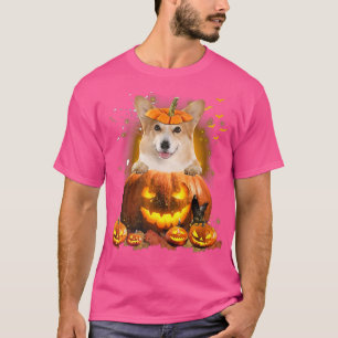 Corgi Kürbisslustiger süßer Hund Liebhaber Hallowe T-Shirt