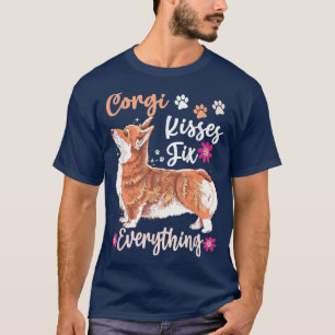 Corgi küsst alles Lustiger Hundehalter für Hundebe T-Shirt