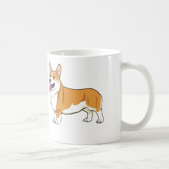 Corgi-Lächeln-Tasse Tasse (Rechts)
