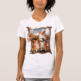 Corgi-Land – Lustiges Corgi-Shirt, Rustikale Ameri T-Shirt