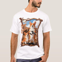 Corgi-Land – Lustiges Corgi-Shirt, rustikale Ameri