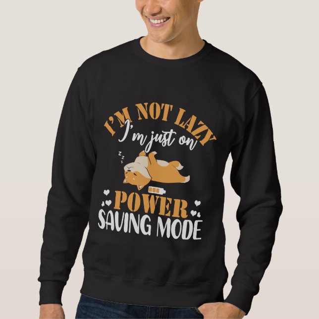 Corgi Lazy Sleeping Dog Sweatshirt (Vorderseite)