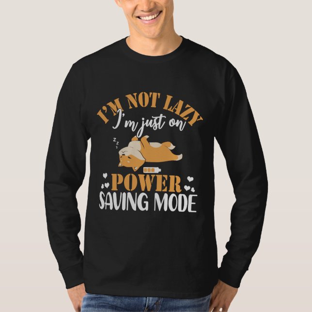 Corgi Lazy Sleeping Dog T-Shirt (Vorderseite)