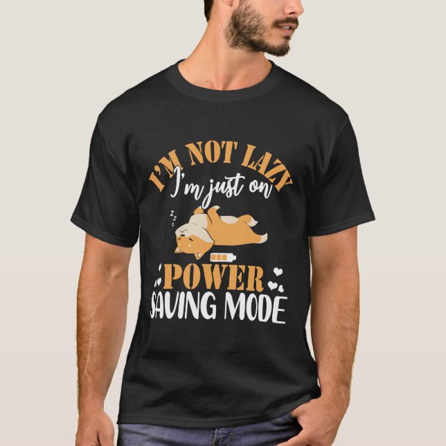 Corgi Lazy Sleeping Dog T-Shirt (Vorderseite)