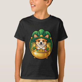 Corgi Leprechaun Pot of Gold St. Patrick’s Day T T-Shirt