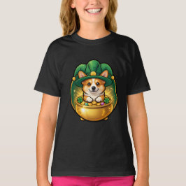 Corgi Leprechaun Pot of Gold St. Patrick’s Day T T-Shirt