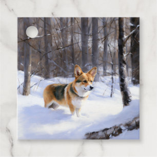 Corgi Let It Snow Weihnachten Geschenkanhänger