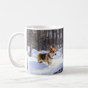 Corgi Let It Snow Weihnachten Kaffeetasse