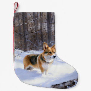 Corgi Let It Snow Weihnachten Kleiner Weihnachtsstrumpf
