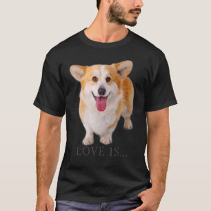 Corgi Liebe ist Hunde Mama Vater Welpen Haustiere T-Shirt