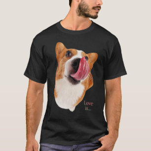 Corgi Liebe ist Hundemama Vater Welpe Haustier Fra T-Shirt