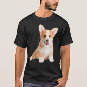 Corgi Liebe ist Hundemama Vater Welpe Haustier Fra T-Shirt