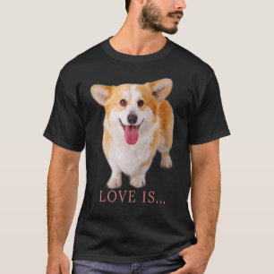 Corgi Liebe ist Hundemama Vater Welpe Haustier Fra T-Shirt