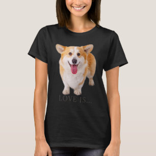 Corgi Liebe ist Hundemama Vater Welpe Haustier Fra T-Shirt