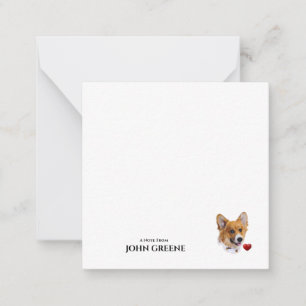 Corgi Liebe Note Card Mitteilungskarte