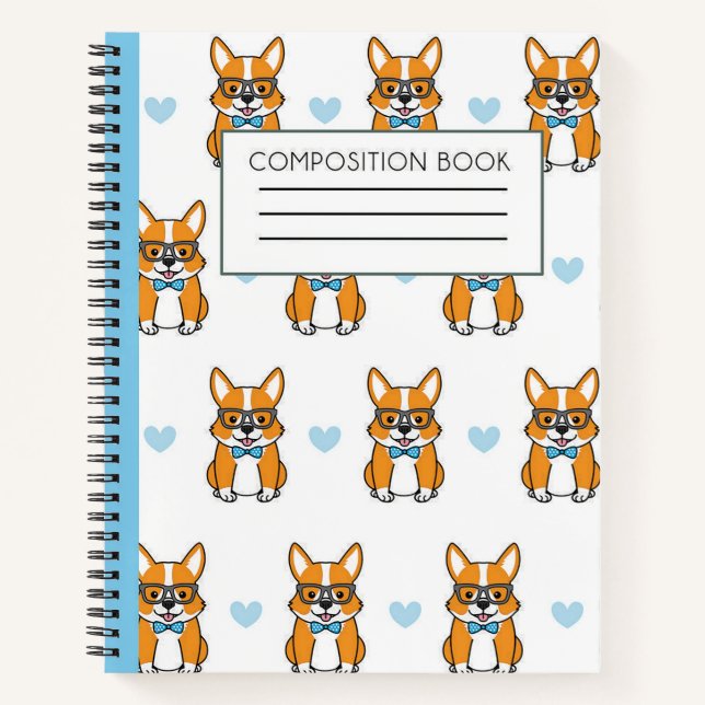 Corgi-Liebe Notizbuch (Vorderseite)