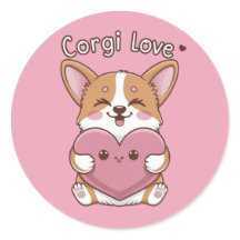 Corgi Liebe Sticker
