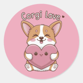 Corgi Liebe Sticker