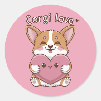 Corgi Liebe Sticker