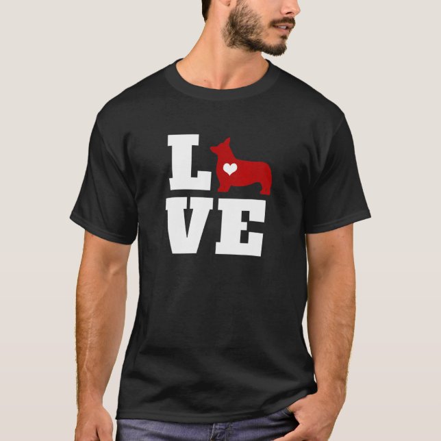 Corgi Liebe Süßer Corgi T-Shirt (Vorderseite)