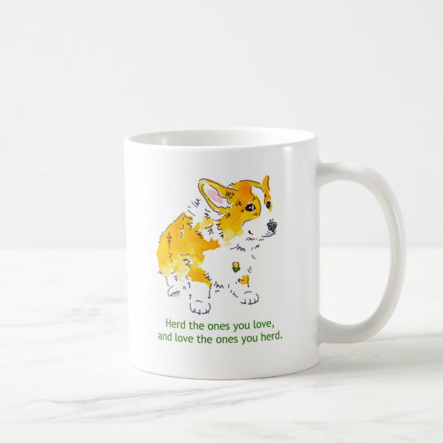 Corgi-Liebe-Tasse Kaffeetasse (Rechts)