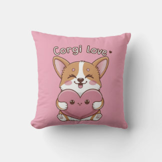Corgi Liebe Throw Kissen