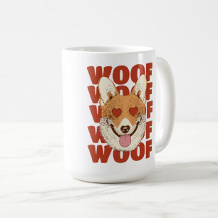 CORGI LIEBE wuff Kaffeetasse