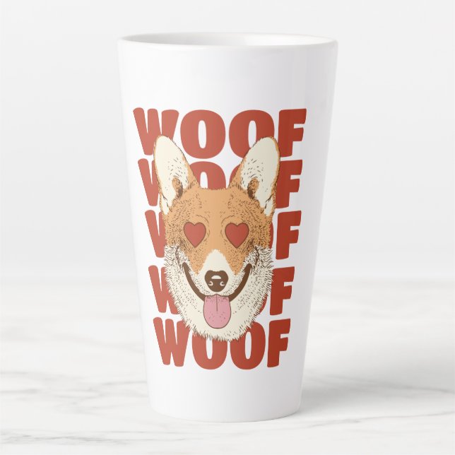 CORGI LIEBE wuff Milchtasse (Vorderseite)