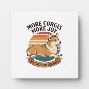Corgi-Liebhaber-Shirt Vintage Gravur Hunde-Zitat D Fotoplatte