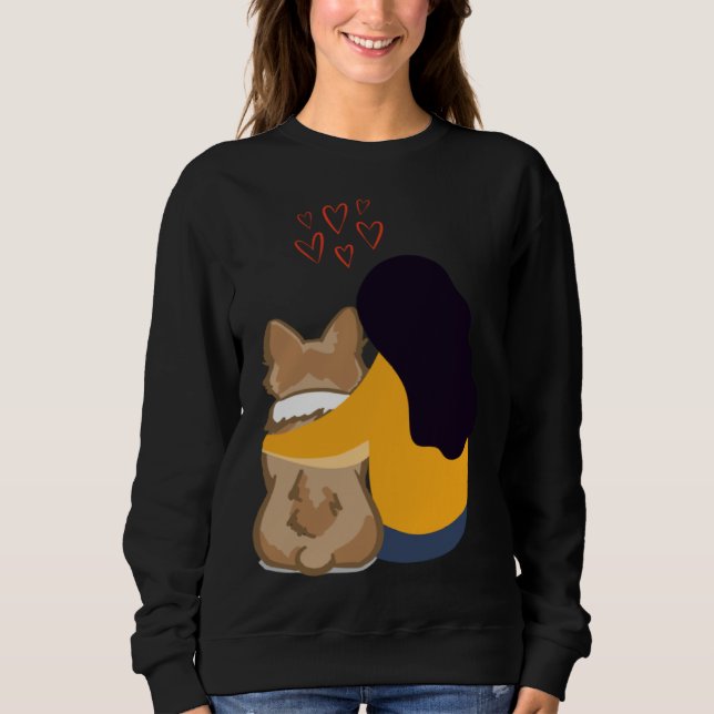 corgi life corgi sweatshirt (Vorderseite)