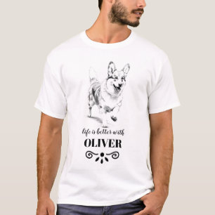 Corgi Life ist mit dem benutzerdefinierten Dogenna T-Shirt