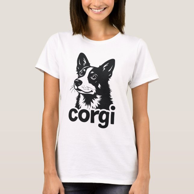 "Corgi Love for Dog Lovers" T-Shirt (Vorderseite)