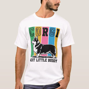 Corgi Love Shirt Vintage Gravur Hund Silhouette_