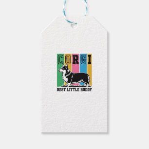 Corgi Love Shirt Vintage Gravur Hund Silhouette_ Geschenkanhänger