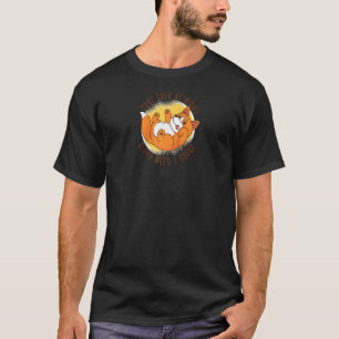 Corgi Lover fühlt sich bei Nacht sicher und mit Co T-Shirt