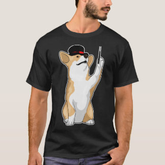 Corgi Magician Magician Zauberwand T-Shirt