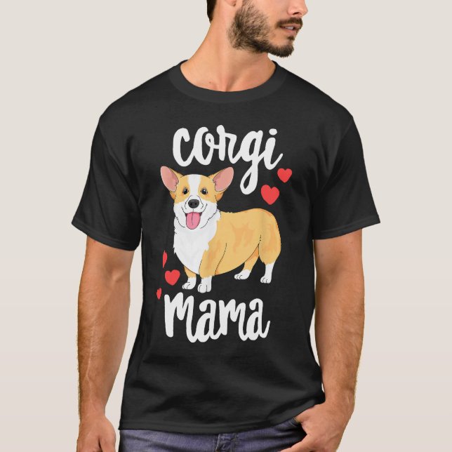Corgi Mama1 T-Shirt (Vorderseite)