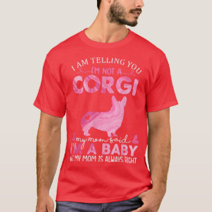 Corgi Mama Baby Hund Funny Niedlich Hunde Besitzer T-Shirt