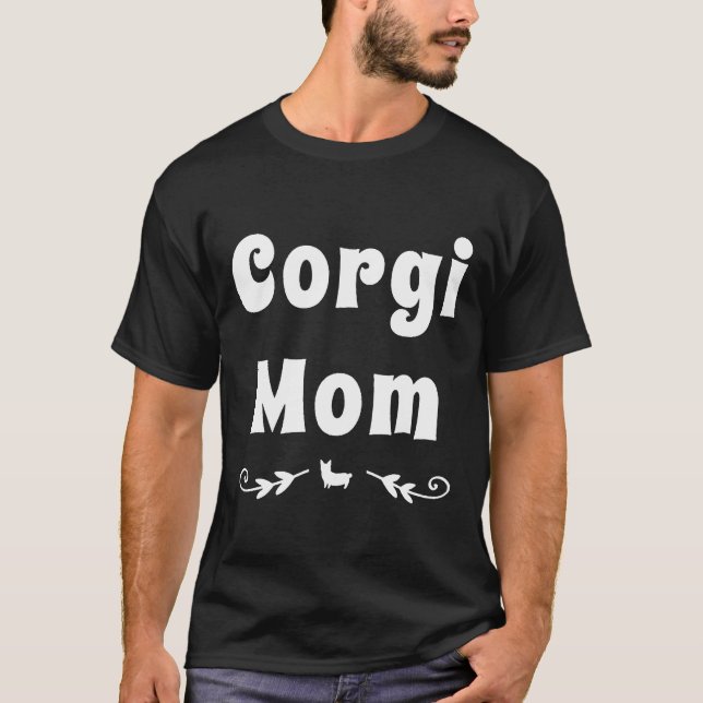 Corgi Mama Corgi Dog Design T-Shirt (Vorderseite)