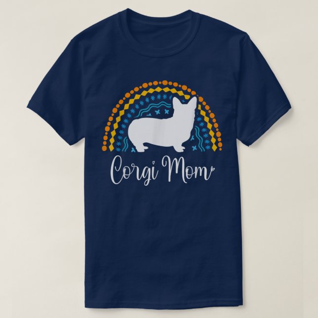 Corgi Mama Corgi Hund T-Shirt (Design vorne)