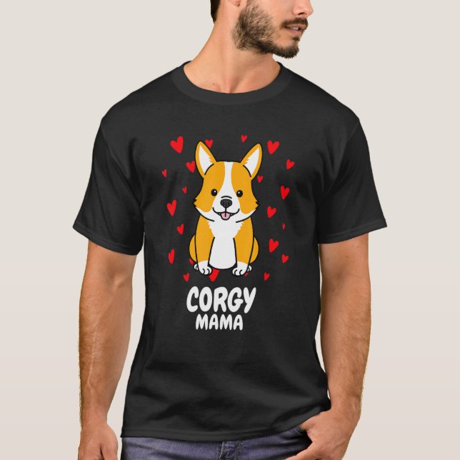 Corgi Mama Corgi Mama Crazy Dog Girls T-Shirt (Vorderseite)