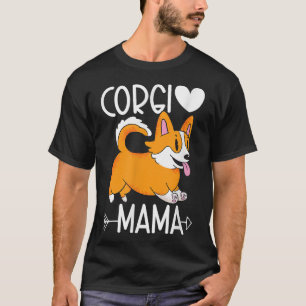 Corgi Mama Corgi Pembroke Welsh Lover Corgi Mom -5 T-Shirt