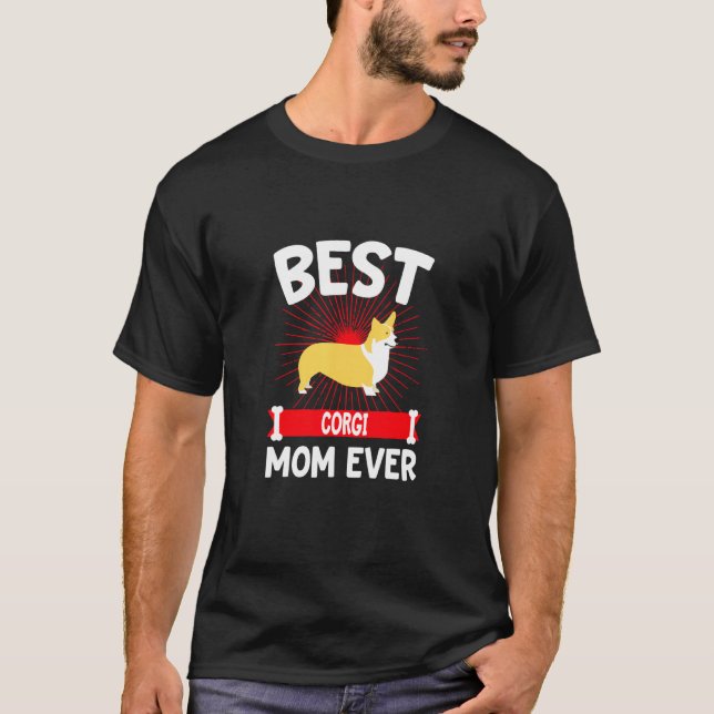 Corgi Mama Ever T-Shirt (Vorderseite)