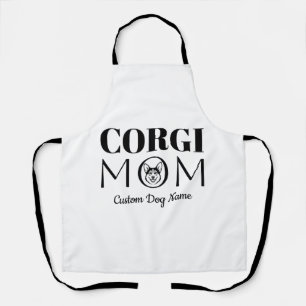 Corgi-Mama Geburtstagsgeschenk für Mama, Hundemama Schürze